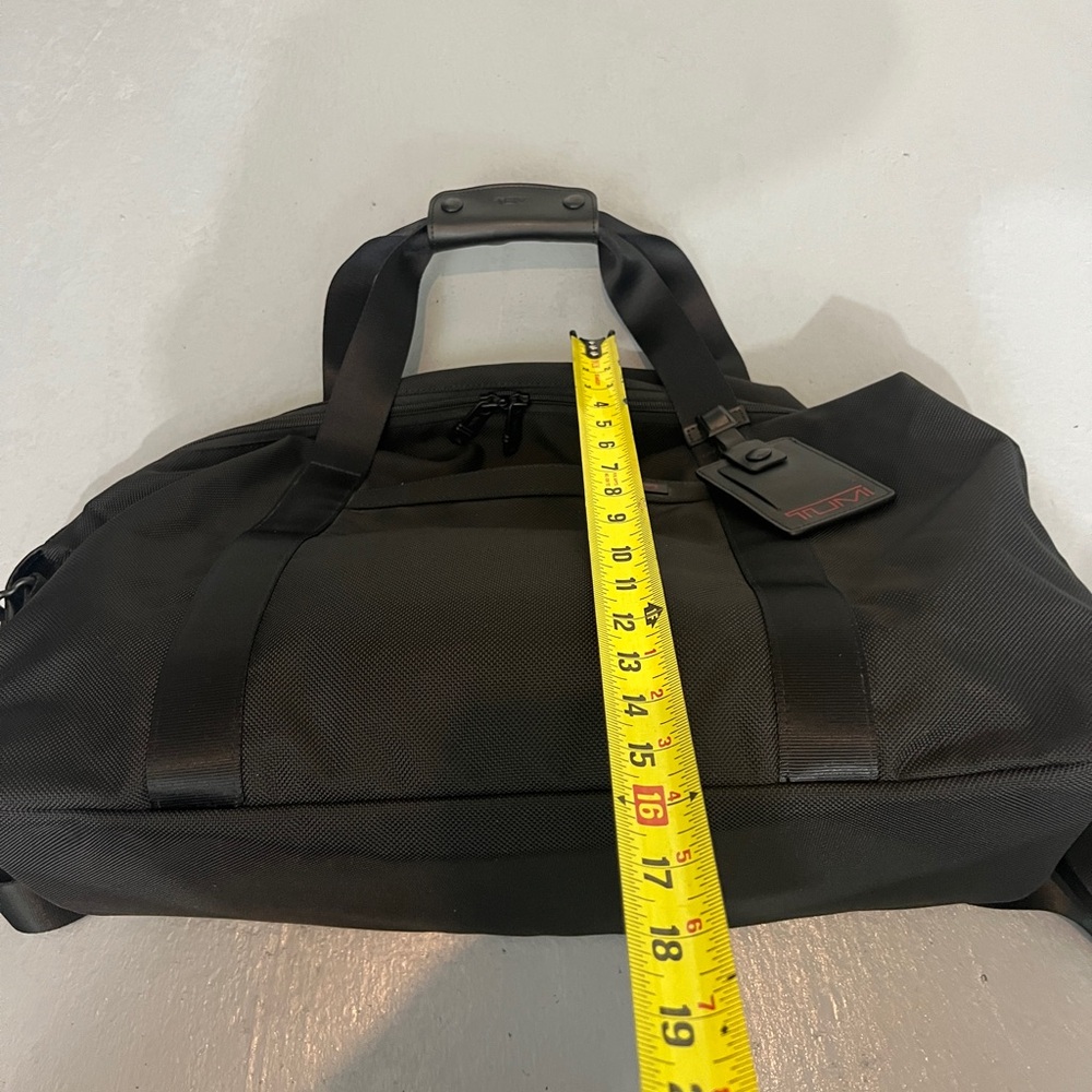 Tumi Alpha Corporate Weekender Travel Duffle Duffel Bag Nylon Black - Picture 5 of 15